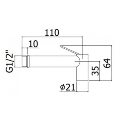 Лейка гигиеническая Paffoni ZDOC120CR