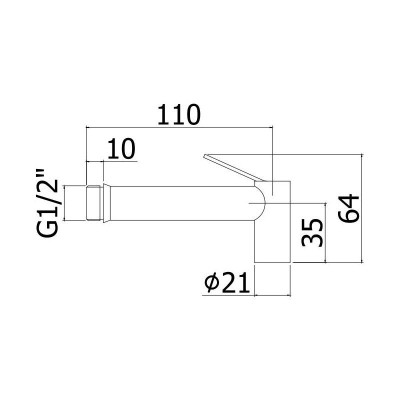 Лійка гігієнічна Paffoni ZDOC120BO