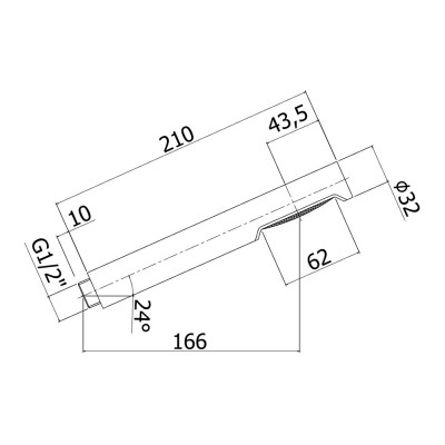 Лійка душова Paffoni ZDOC032CR