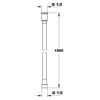 Шланг душовий Paffoni ZFLO031AG