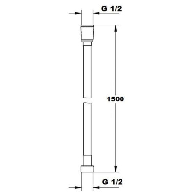 Шланг душовий Paffoni ZFLO071NO