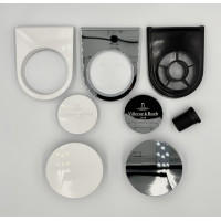 Декоративные накладки слива/перелива ванны Villeroy&Boch Oberon 2.0 белые и хромированные 1969906325