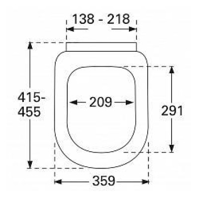 Сидение с крышкой для унитаза Villeroy&Boch Subway, soft close 9M55S101
