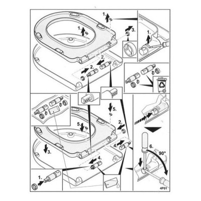 Микролифты (soft close) для сидения с крышкой Villeroy & Boch, Roca, Duravit, Gustavsberg, Laufen 1969906716