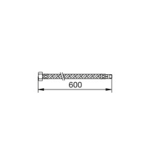 Шланг подвода воды для смесителя M8x1xG3/8 x 600мм TRES 29908405