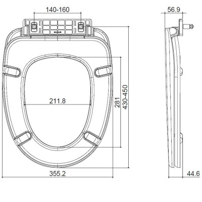 Кришка для унітазу SMART/SHEFFIELD/ANTIQUE, Devit 256817