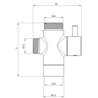 Перемикач режимів для змішувача DEANTE XNCO0FCD1