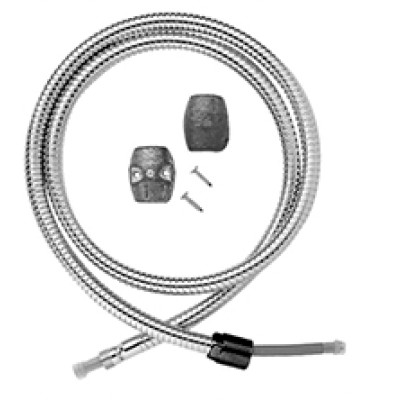 Шланг душовий 1/2” M15x1 1500mm для змішувача на борт ванни Paffoni, чорний ZFLO009CRNO