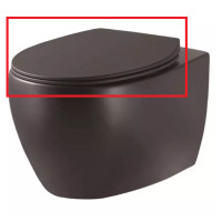 Кришка ACQUA NEW (3020155B) тонка soft-close, quickfix, чорний матовий — 475171