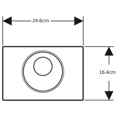 Клавиша смыва сенсорная Sigma 10, нержавеющая сталь, Geberit 115.856.SN.1